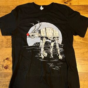 Star Wars Black Graphic Holiday T-Shirt